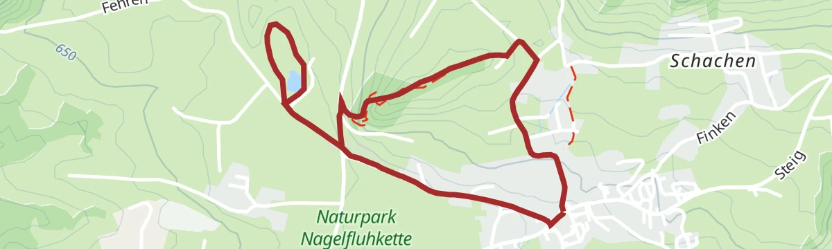 Route map: Lingenau erzählt | Bochern & Dörnle